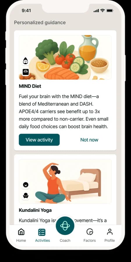 Tailored Activity Recommendations